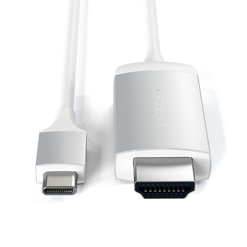 Satechi kábel USB-C to HDMI 2.0 Ultra HD 4K 60Hz, 1.8 m - Silver 