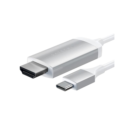 Satechi kábel USB-C to HDMI 2.0 Ultra HD 4K 60Hz, 1.8 m - Silver 