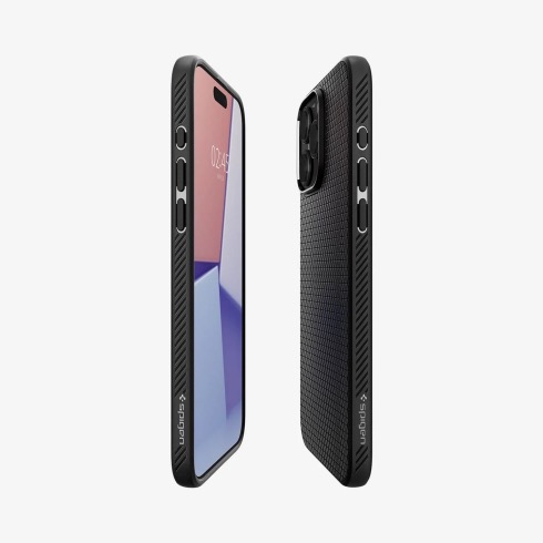 Spigen kryt Liquid Air pre iPhone 15 Pro Max - Matte Black 
