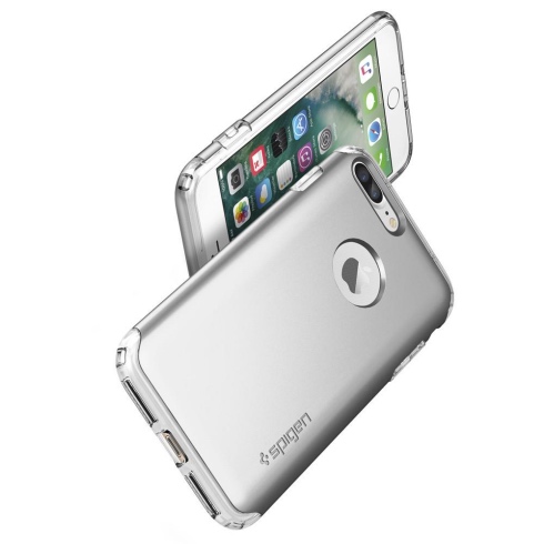 Spigen kryt Hybrid Armor pre iPhone 7 Plus - Satin Silver