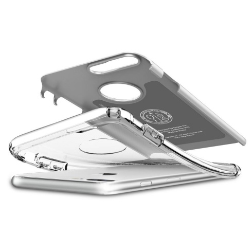 Spigen kryt Hybrid Armor pre iPhone 7 Plus - Satin Silver 