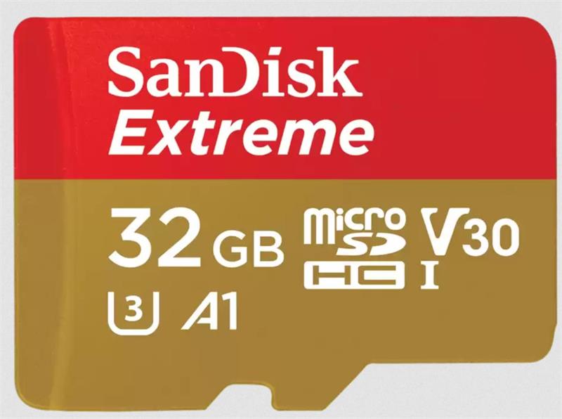 SanDisk Extreme 32GB microSD card 