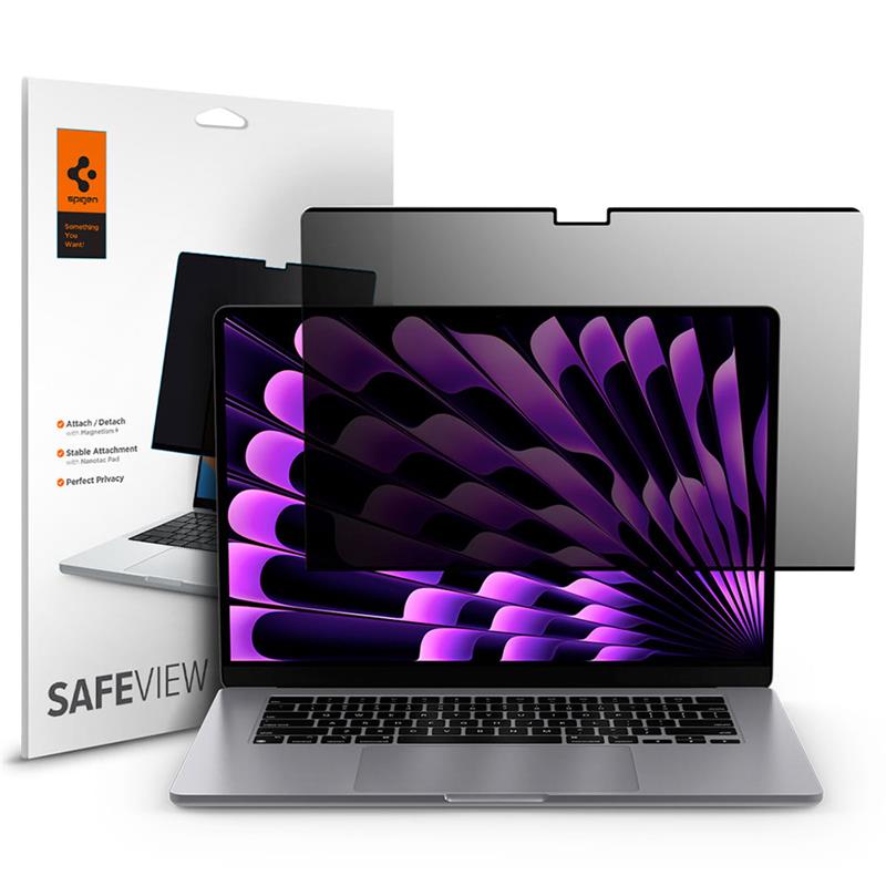 Spigen Screen Protector Safe View Privacy pre Macbook Air 15" M2 2023 