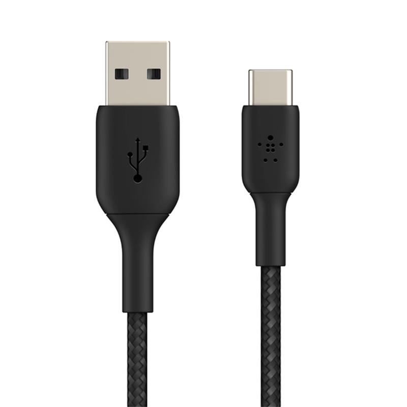 Belkin kabel Boost Charge Braided USB-A to USB-C 15cm - Black 