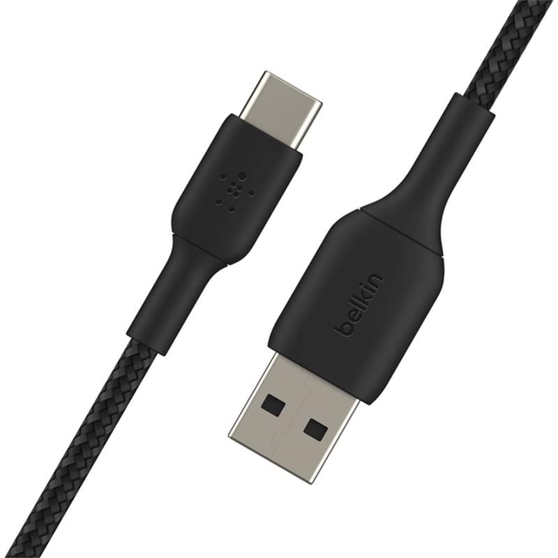 Belkin kabel Boost Charge Braided USB-A to USB-C 15cm - Black 