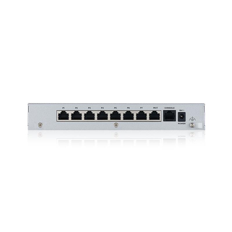 Zyxel USG FLEX100 HP Series, 7 Gigabit user-definable ports, 1*1G PoE+, 1*USB (device only) 