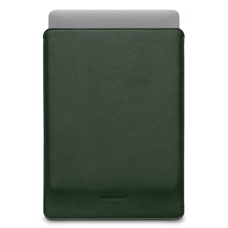Woolnut Leather Sleeve for Macbook Pro 14 - Green 