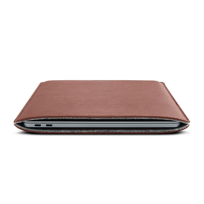 Woolnut Leather Sleeve for Macbook Pro/Air 13 - Cognac 
