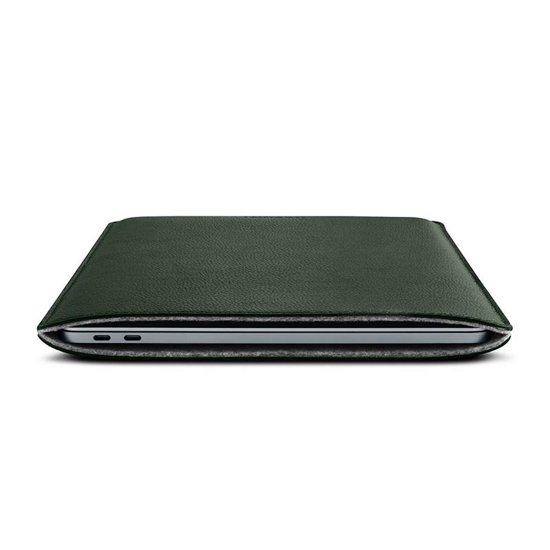 Woolnut Leather Sleeve for Macbook Pro/Air 13 - Green 