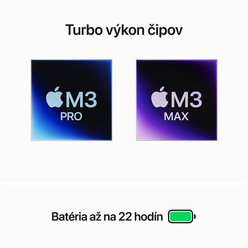 MacBook Pro 16" Apple M3 Max 14C CPU 30C GPU 36GB 1TB Strieborný SK 