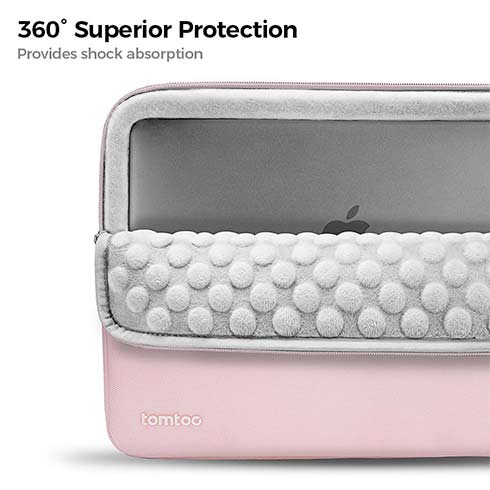 Tomtoc puzdro 360 Protective Sleeve pre Macbook Air 13" M1/M2/M3 - Baby Pink 