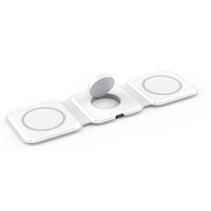 Sdesign 3 in 1 Folding Wireless Charger - White 