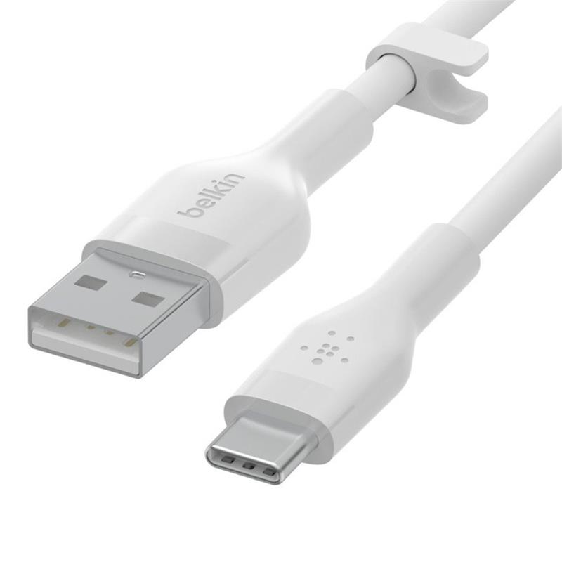 Belkin kábel Boost Charge Flex USB-A to USB-C 1m - White 