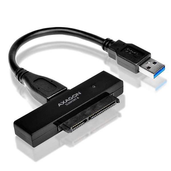 AXAGON ADSA-1S6, USB 3.0 - SATA 6G UASP HDD adaptér vr. 2.5" púzdra