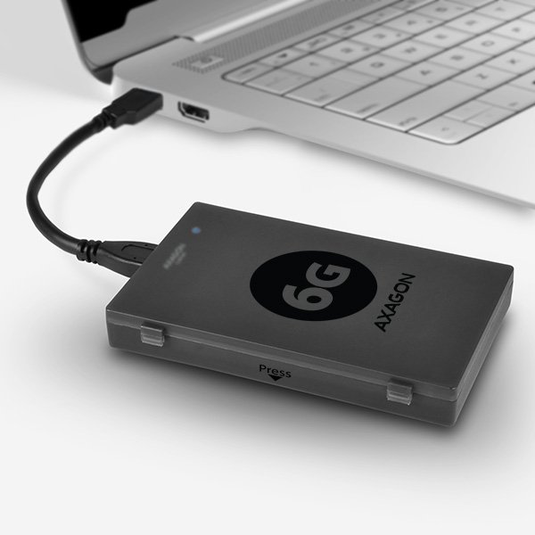 AXAGON ADSA-1S6, USB 3.0 - SATA 6G UASP HDD adaptér vr. 2.5" púzdra 