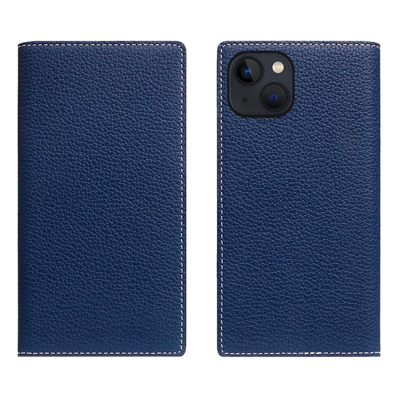 SLG Design puzdro D8 Magsafe Full Grain Leather pre iPhone 15 - Navy Blue 