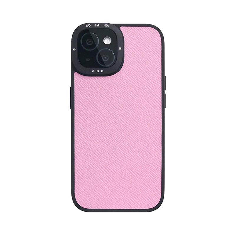 SLG Design kryt D9 France Epsom Leather pre iPhone 15 - Pink 