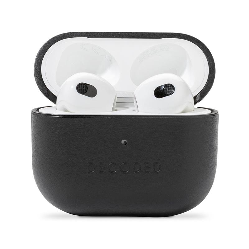 Decoded puzdro AirCase Leather pre Apple Airpods 3 - Black