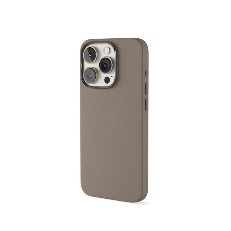 Epico Mag+ Leather Case iPhone 15 Pro - piesková 