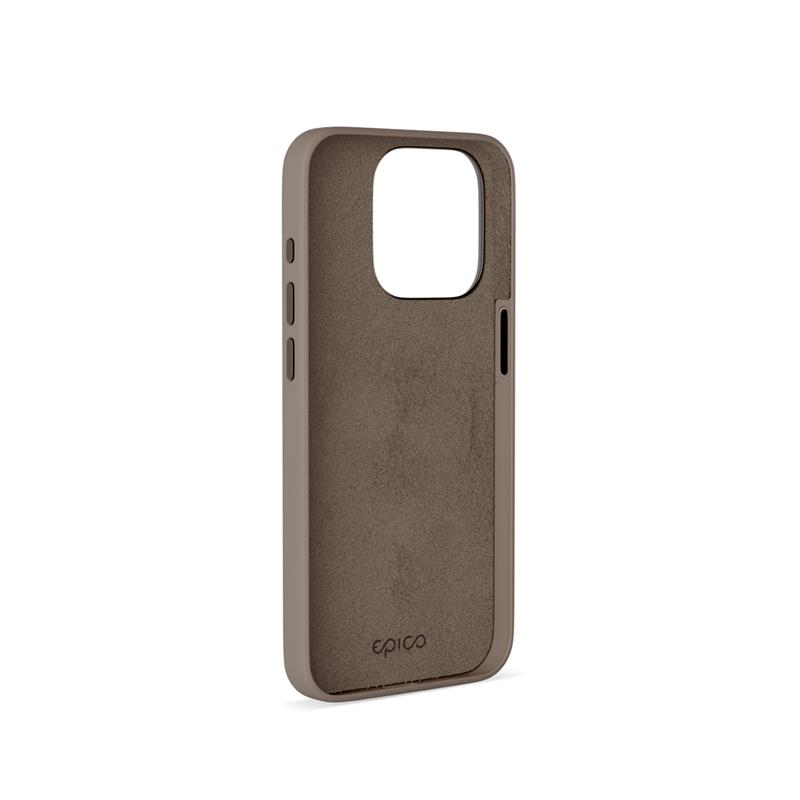 Epico Mag+ Leather Case iPhone 15 Pro - piesková 