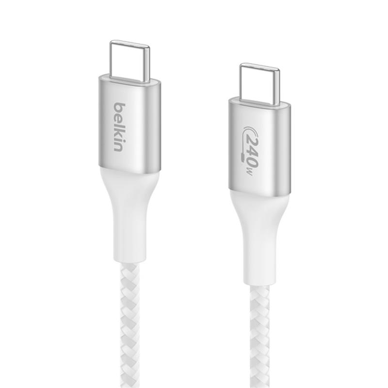 Belkin kábel Boost Charge USB-C to USB-C 1m 240W - White 