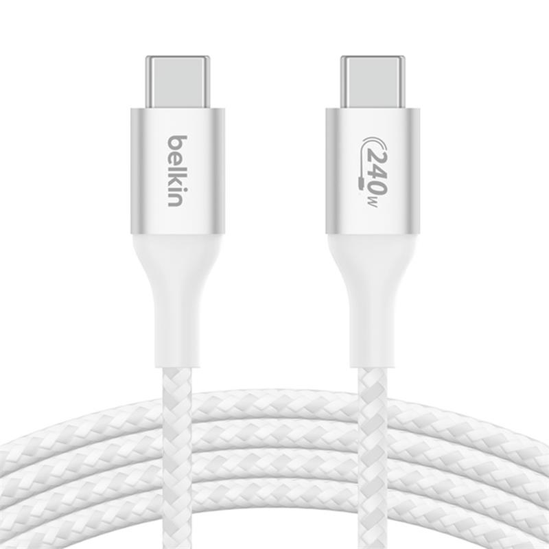 Belkin kábel Boost Charge USB-C to USB-C 1m 240W - White 