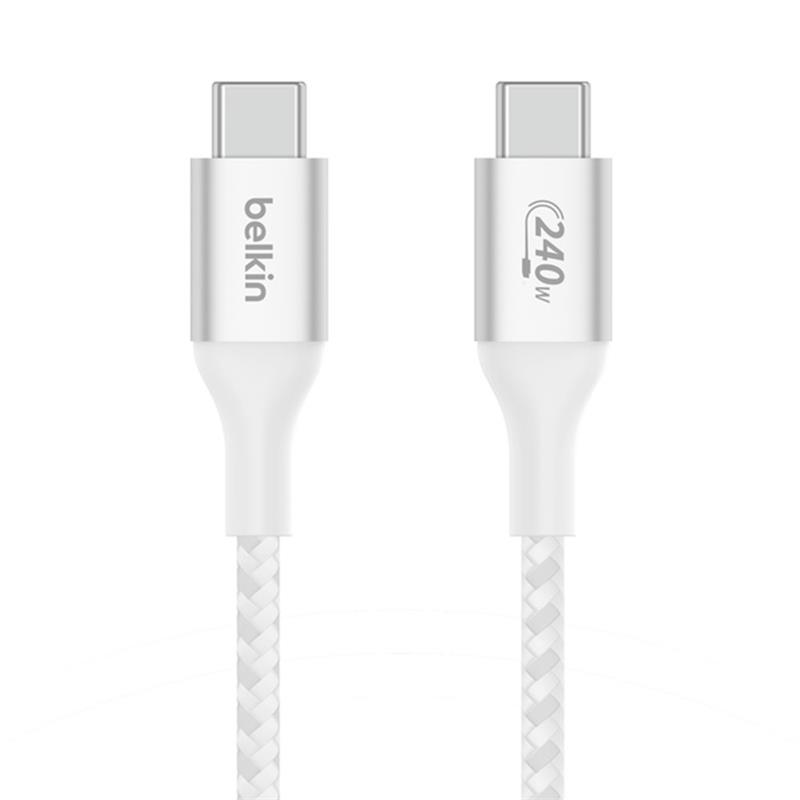 Belkin kábel Boost Charge USB-C to USB-C 1m 240W - White 