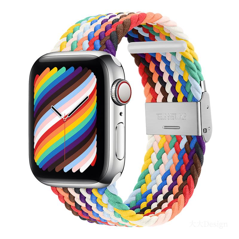 Devia remienok Deluxe Series Sport4 Nylon Braided Adjustable Band 44/45/49mm - Rainbow 