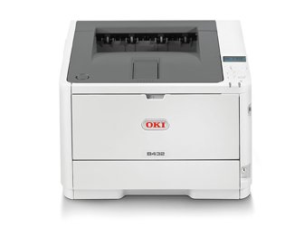 OKI B432dn, A4 LED, mono printer, 40 pages/min, 1200x1200, USB, LAN, duplex 