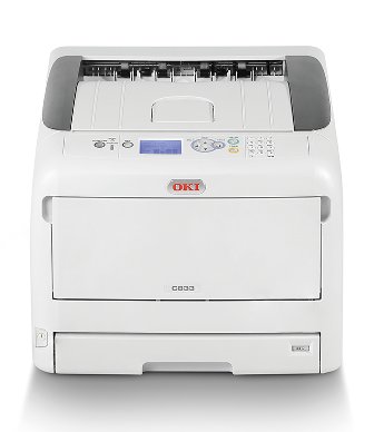 OKI C833dn, A3 LED, color printer, 35 pages/min, 1200x600, USB, LAN, duplex 
