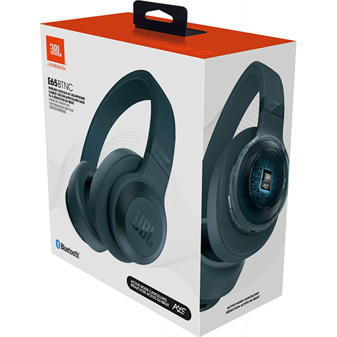 JBL E65BTNC Blue slúchadlá 