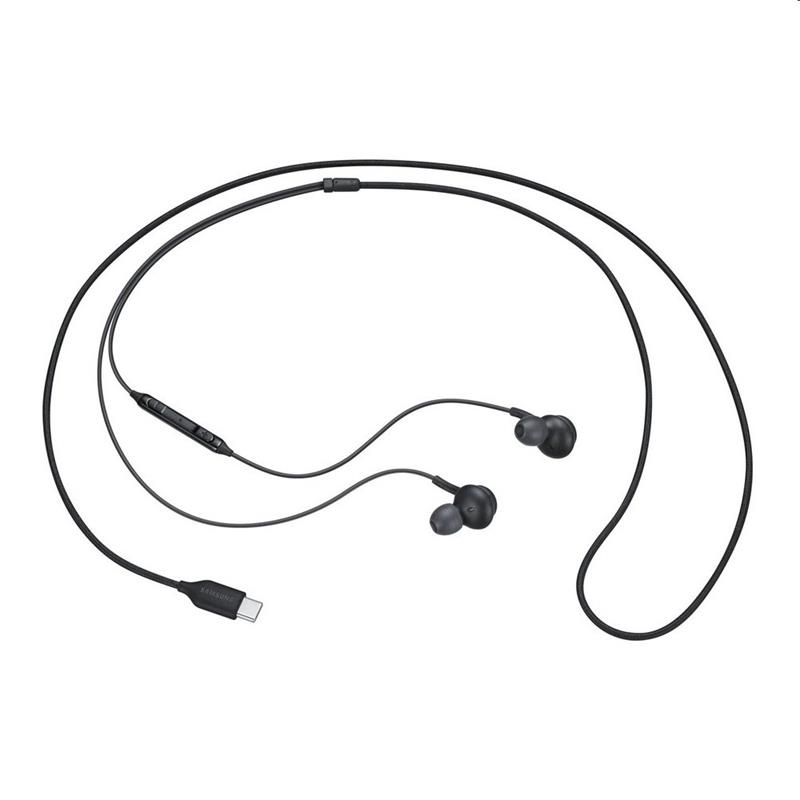 Samsung stereo sluchátka EO-IC100BBE, USB-C, černá 