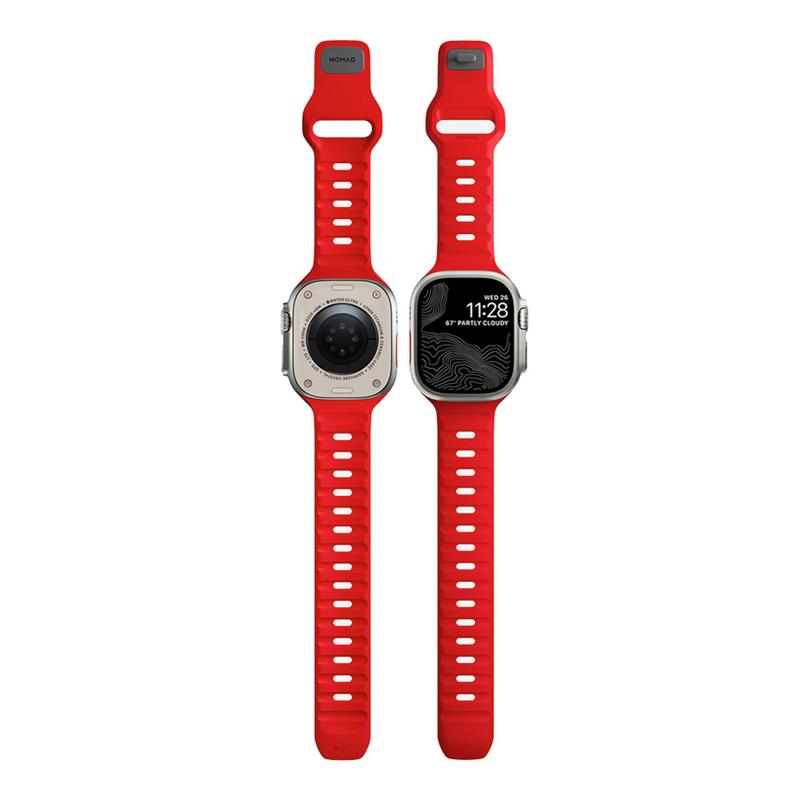 Nomad remienok Sport Strap pre Apple Watch 42/44/45/49mm - Night Watch Red 
