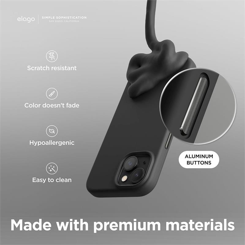 Elago kryt Silicone Case Magsafe pre iPhone 15 - Black 