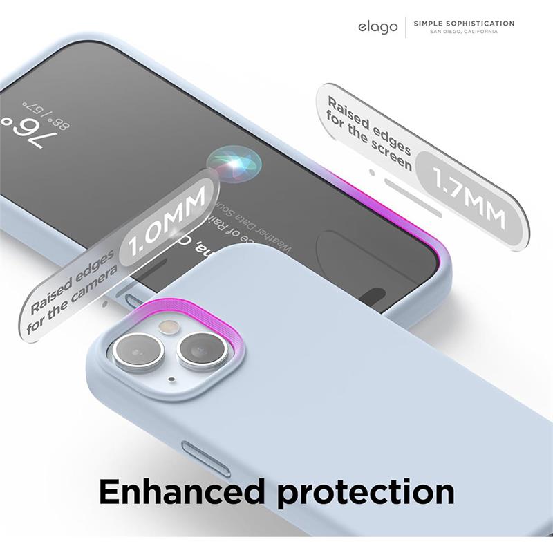 Elago kryt Silicone Case Magsafe pre iPhone 15 - Light Blue 