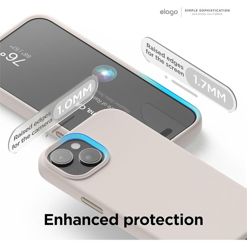 Elago kryt Silicone Case Magsafe pre iPhone 15 - Stone 