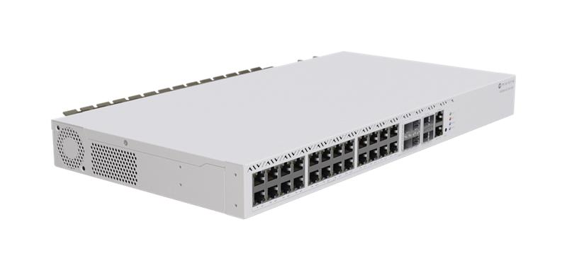 MIKROTIK RouterBOARD Cloud Router Switch CRS326-4C+20G+2Q+RM + L5 (650MHz; 128MB RAM; 1x LAN; 20x 2,5GLAN; 2x QSFP+; 4x SFP+) rack 