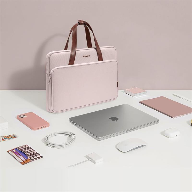 TomToc taška Premium H22 pre Macbook Pro 14" 2021 - Blush Pink 