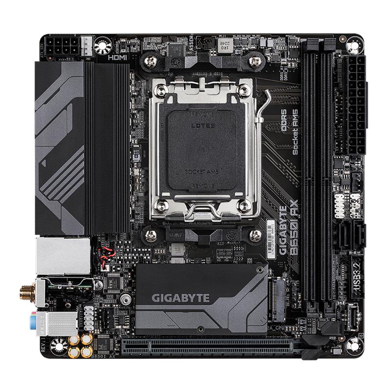 Gigabyte B650I AX, AMD B650, AM5, 2xDDR5, mini-ITX 