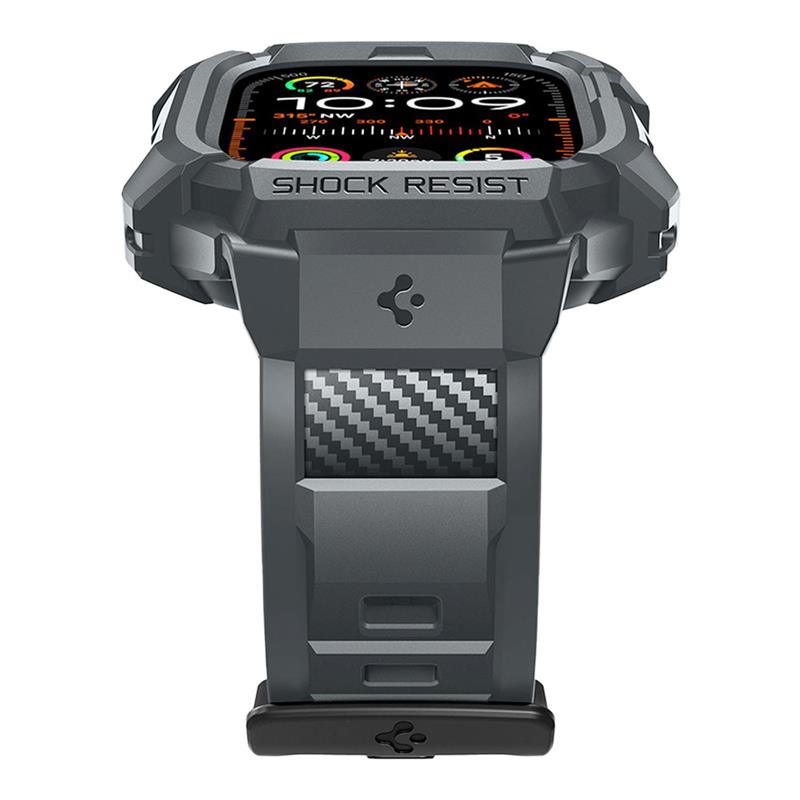 Spigen kryt Rugged Armor Pro pre Apple Watch Ultra 49mm - Dark Gray 
