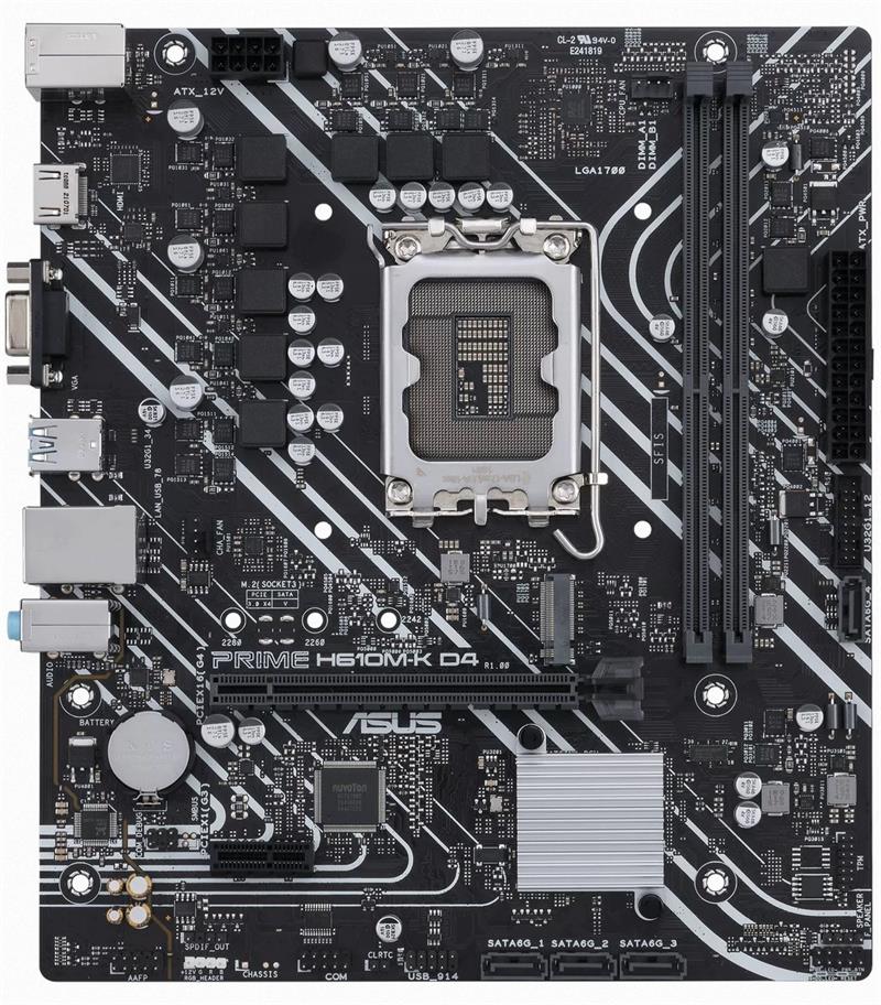 ASUS PRIME H610M-K D4, Intel H610, LGA1700, 2xDDR4, mATX 