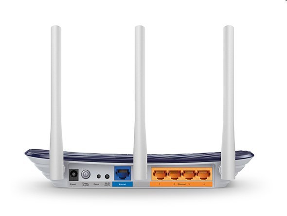 tp-link Archer C20, Dual Band Wireless Router, 750Mbit/s, 802.11ac/a/b/g/n, 1xWAN, 4xLAN, 1xUSB, 2 fixné antény 