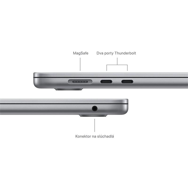 MacBook Air 15" Apple M3 8C CPU 10C GPU 8GB 256GB Kozmický sivý SK 