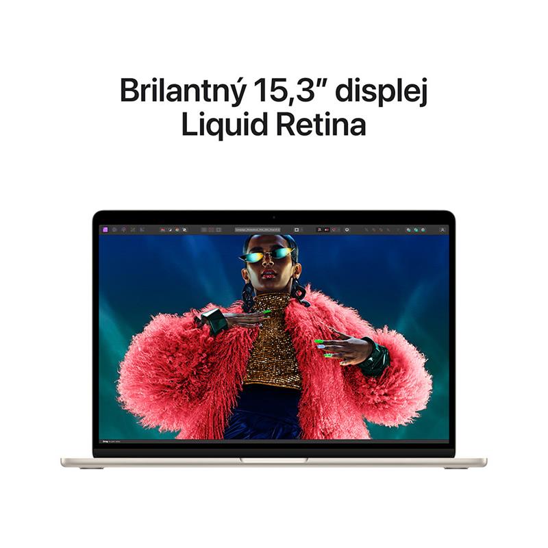 MacBook Air 15" Apple M3 8C CPU 10C GPU 16GB 512GB Hviezdny biely SK 