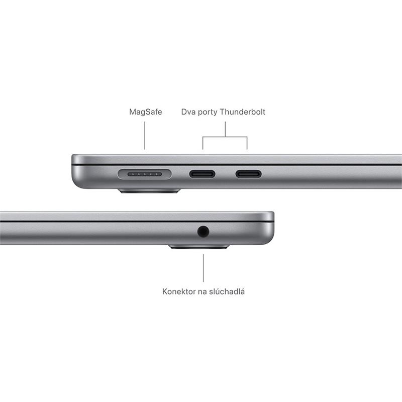 MacBook Air 13" Apple M3 8C CPU 8C GPU 8GB 256GB Kozmický sivý SK 