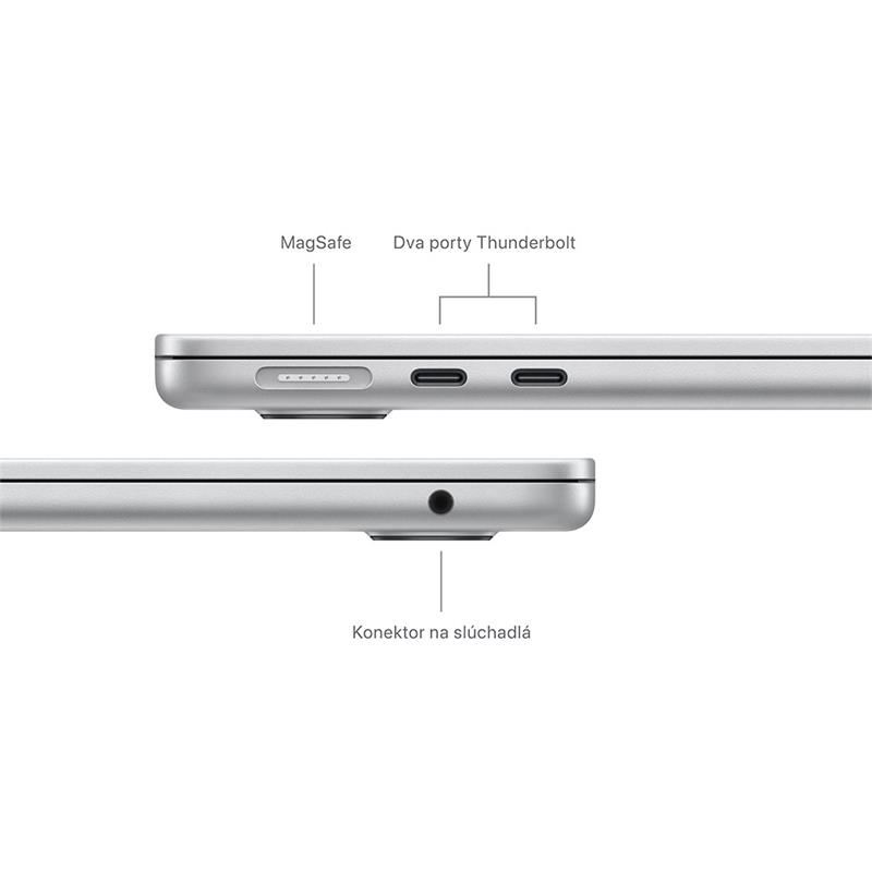 MacBook Air 13" Apple M3 8C CPU 10C GPU 8GB 512GB Strieborný SK 