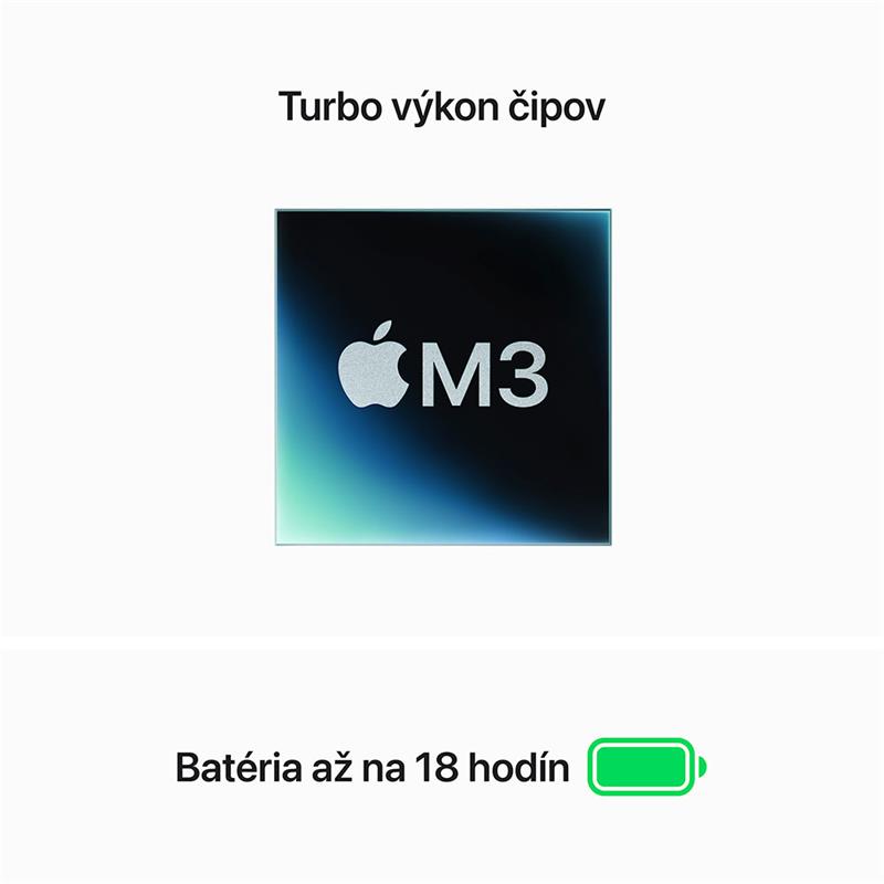 MacBook Air 13" Apple M3 8C CPU 10C GPU 16GB 512GB Hviezdny biely SK 