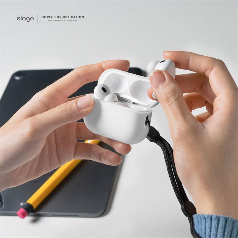 Elago Airpods Pro 2 Silicone Case - Black 