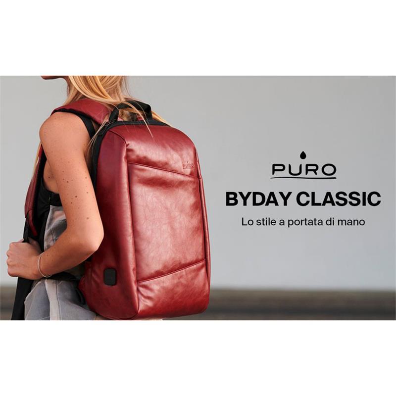Puro batoh Byday Ecoleather Backpack - Red 
