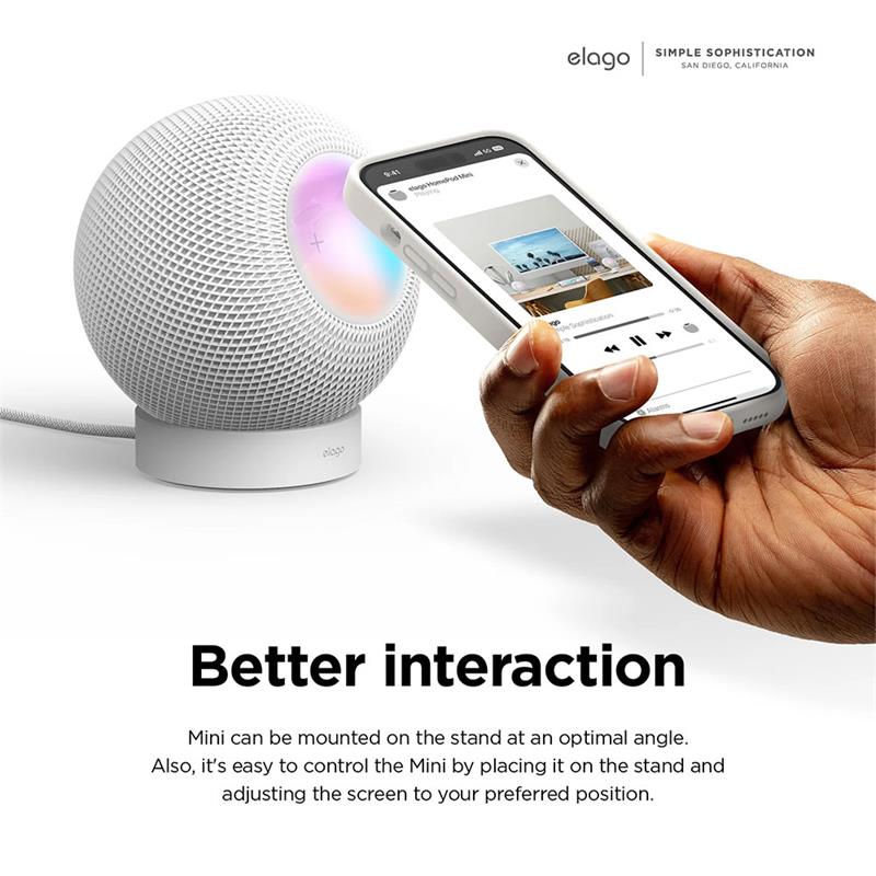 Elago Silicone Stand for HomePod Mini - Black 